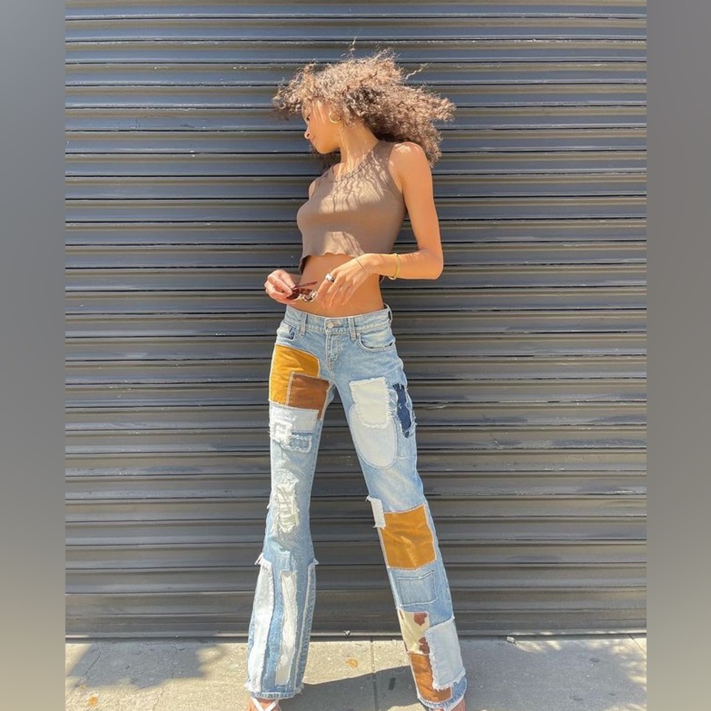 Revice denim patchwork jeans